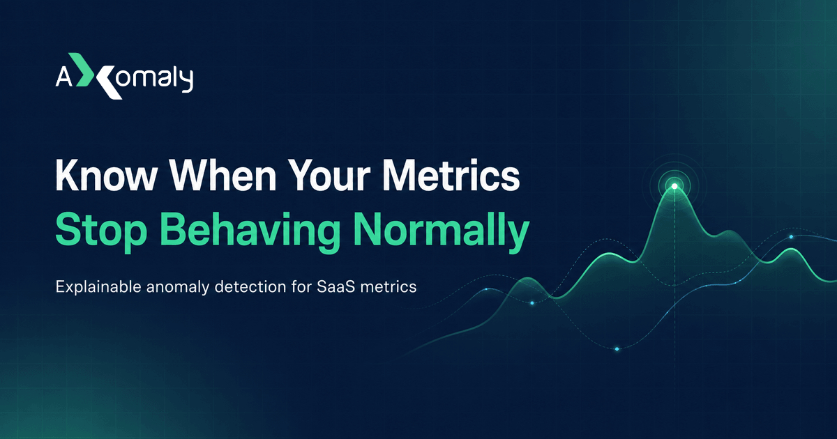 Axomaly | Real-time Anomaly Detection API
